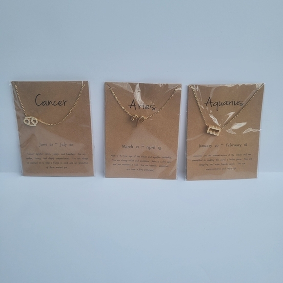 Zodiac Charm Pedant Necklace by Golden Threads … - Picture 7 of 10